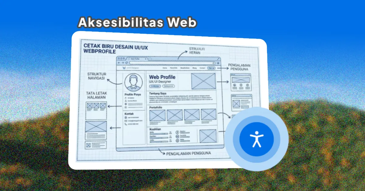 Ilustrasi artikel tentang aksesibilitas web dan standar WCAG untuk website bisnis